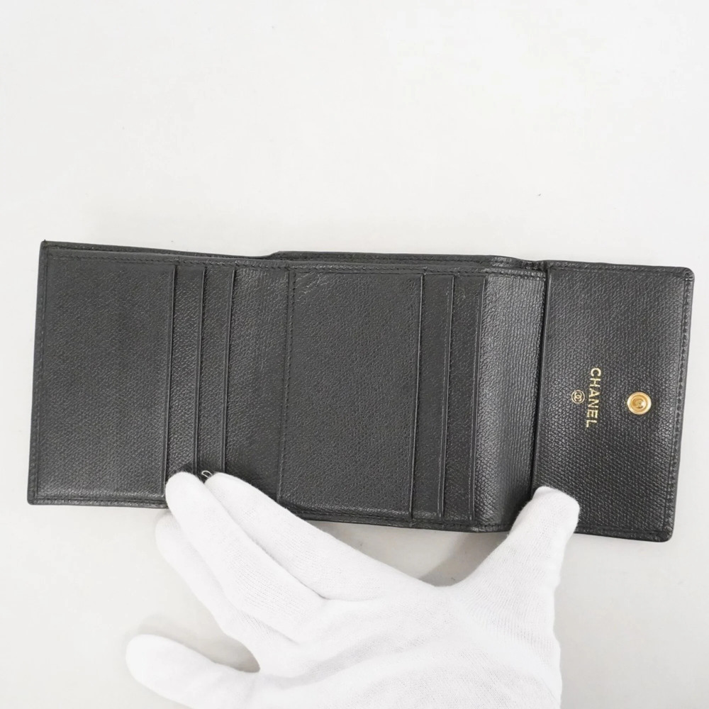 CHANEL Authentic Black Leather Wallet - Picture 3 of 10